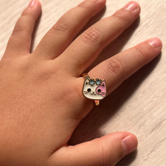 Kind Kitten Spinner Ring