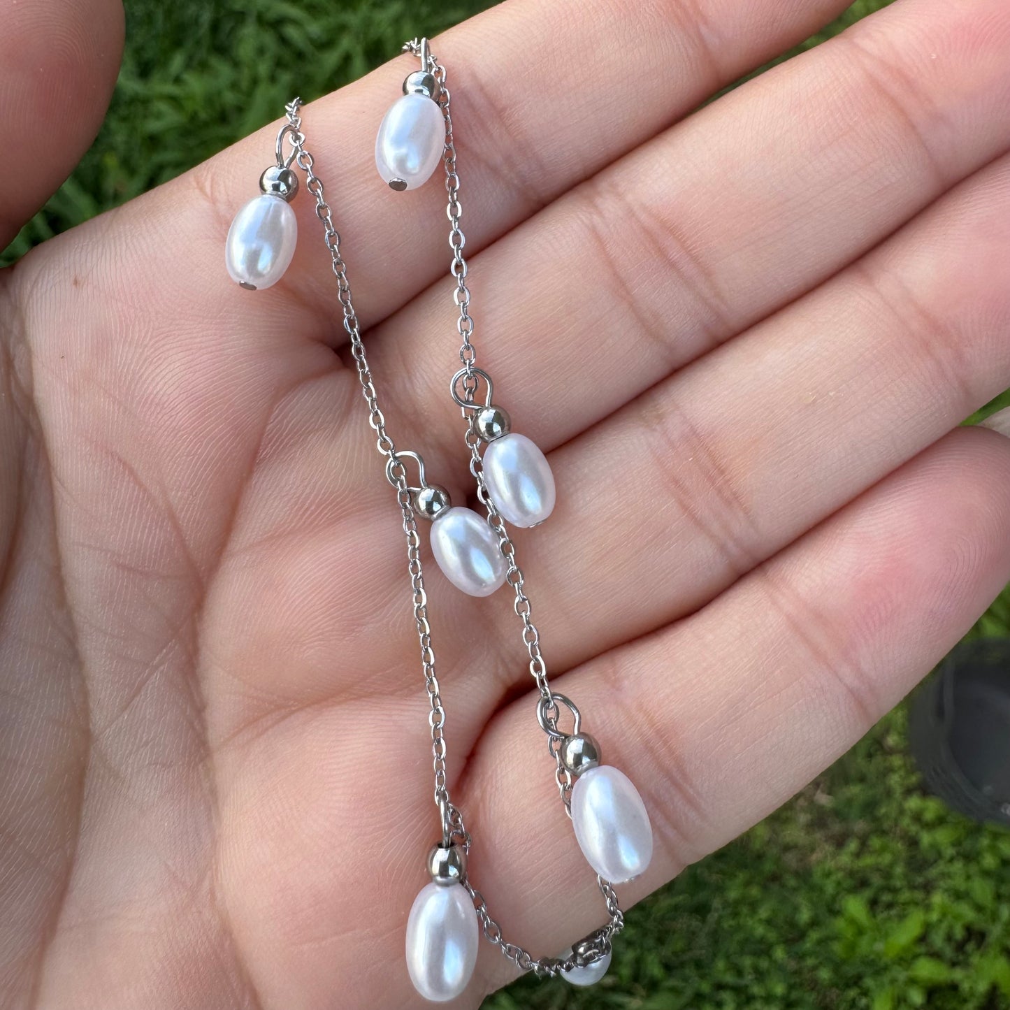 Handmade Freshwater Pearl Tassel Necklace