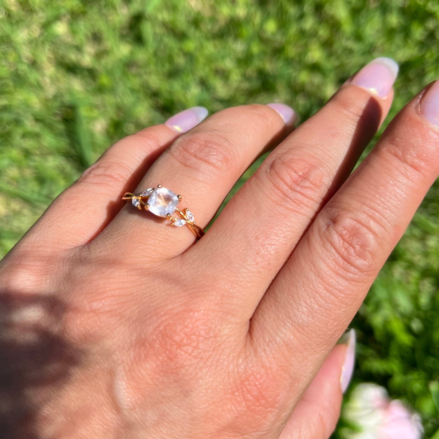 Healing Rose Quartz RING