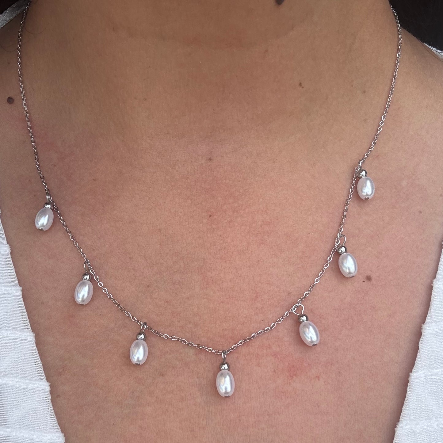 Handmade Freshwater Pearl Tassel Necklace
