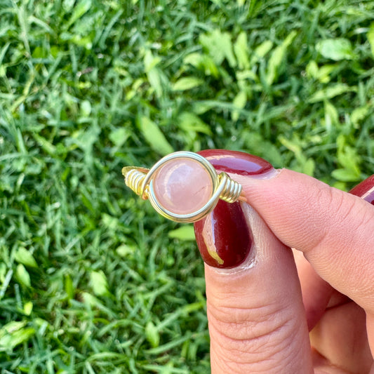 Rose Quartz Spirit Ring
