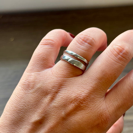 Double Band Sterling Ring