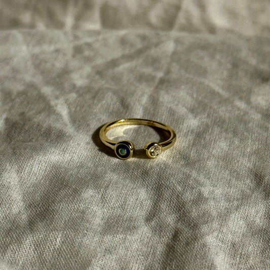 Evil Eye Open Ring