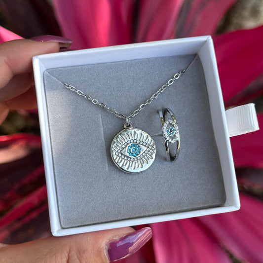 Christmas Evil Eye Charm Set