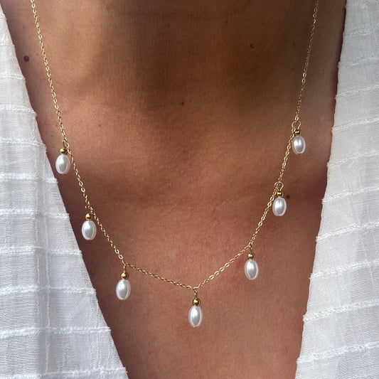 Handmade Freshwater Pearl Tassel Necklace