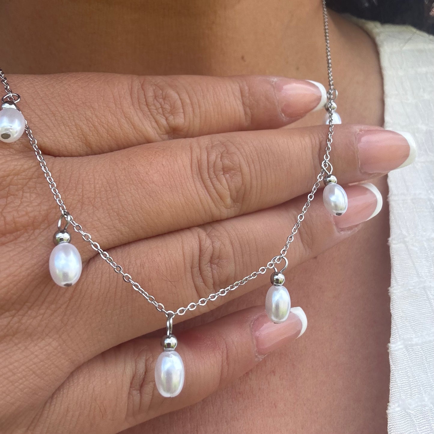 Handmade Freshwater Pearl Tassel Necklace