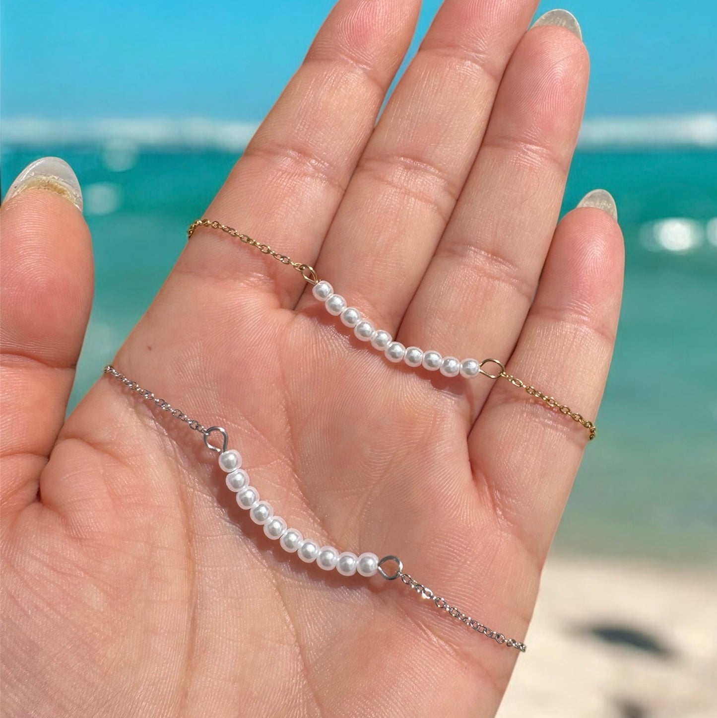 Handmade ‘Calm’ Pearl Necklace