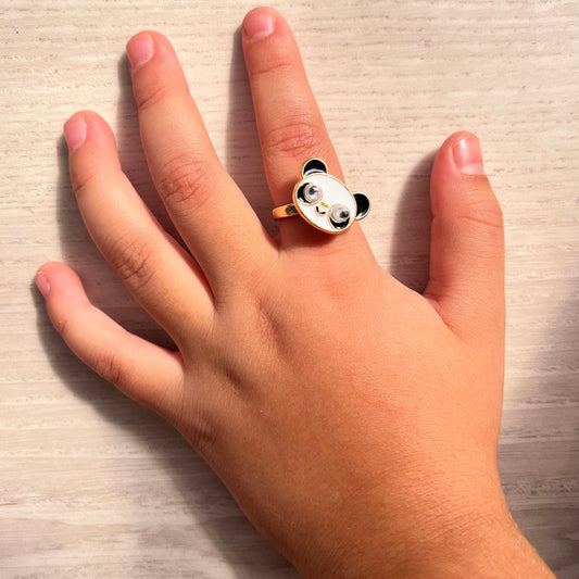 Proud Panda Spinner Ring