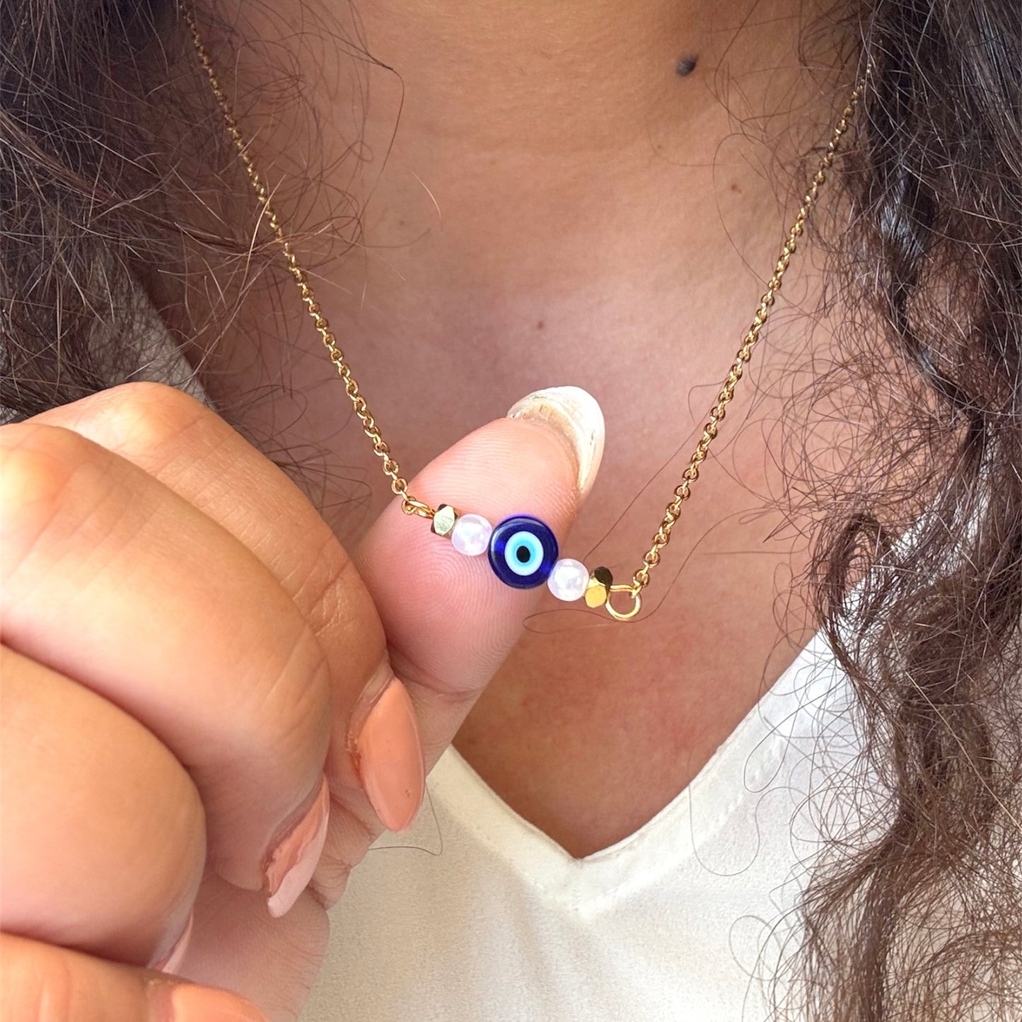 Handmade Evil Eye BEAD Necklace