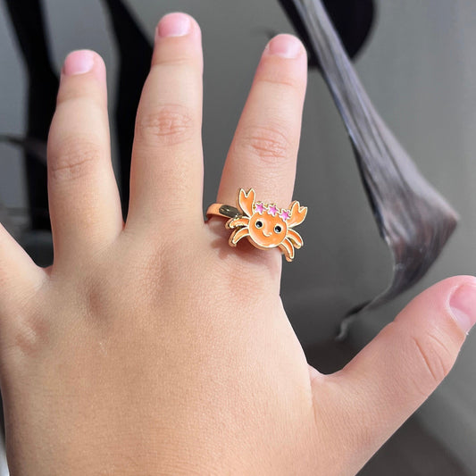 Courageous Crab Spinner Ring