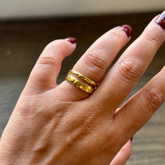 Double Band Sterling Ring