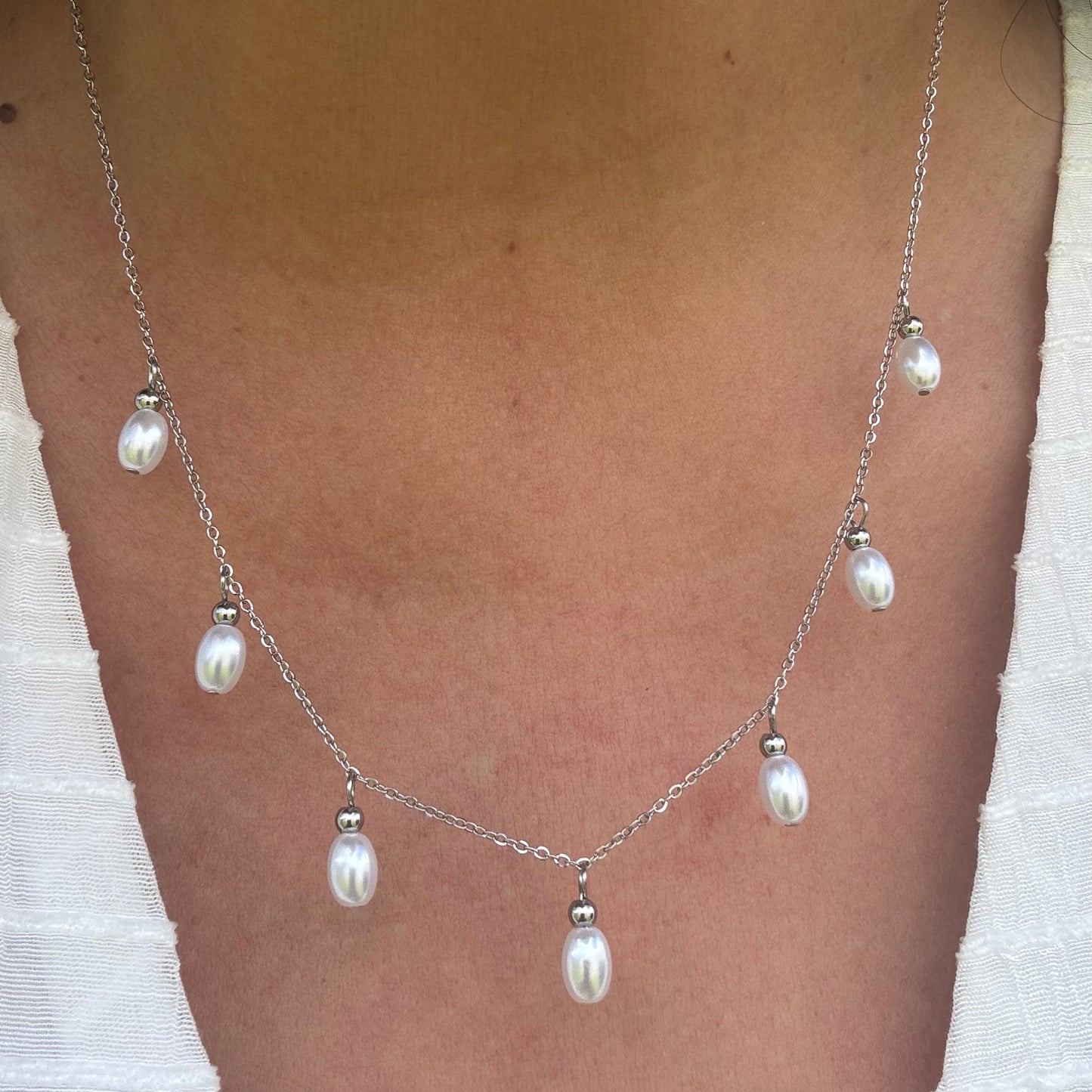 Handmade Freshwater Pearl Tassel Necklace