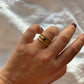 Black Obsidian Stacker Ring