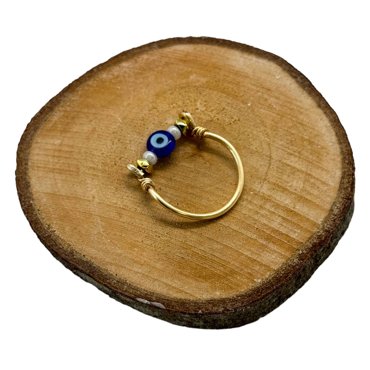 Handmade Evil Eye BEAD RING