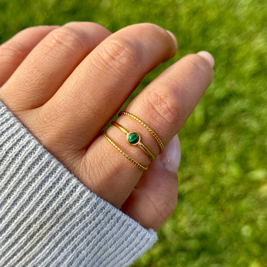 Malachite Stacker Ring