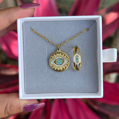 Christmas Evil Eye Charm Set