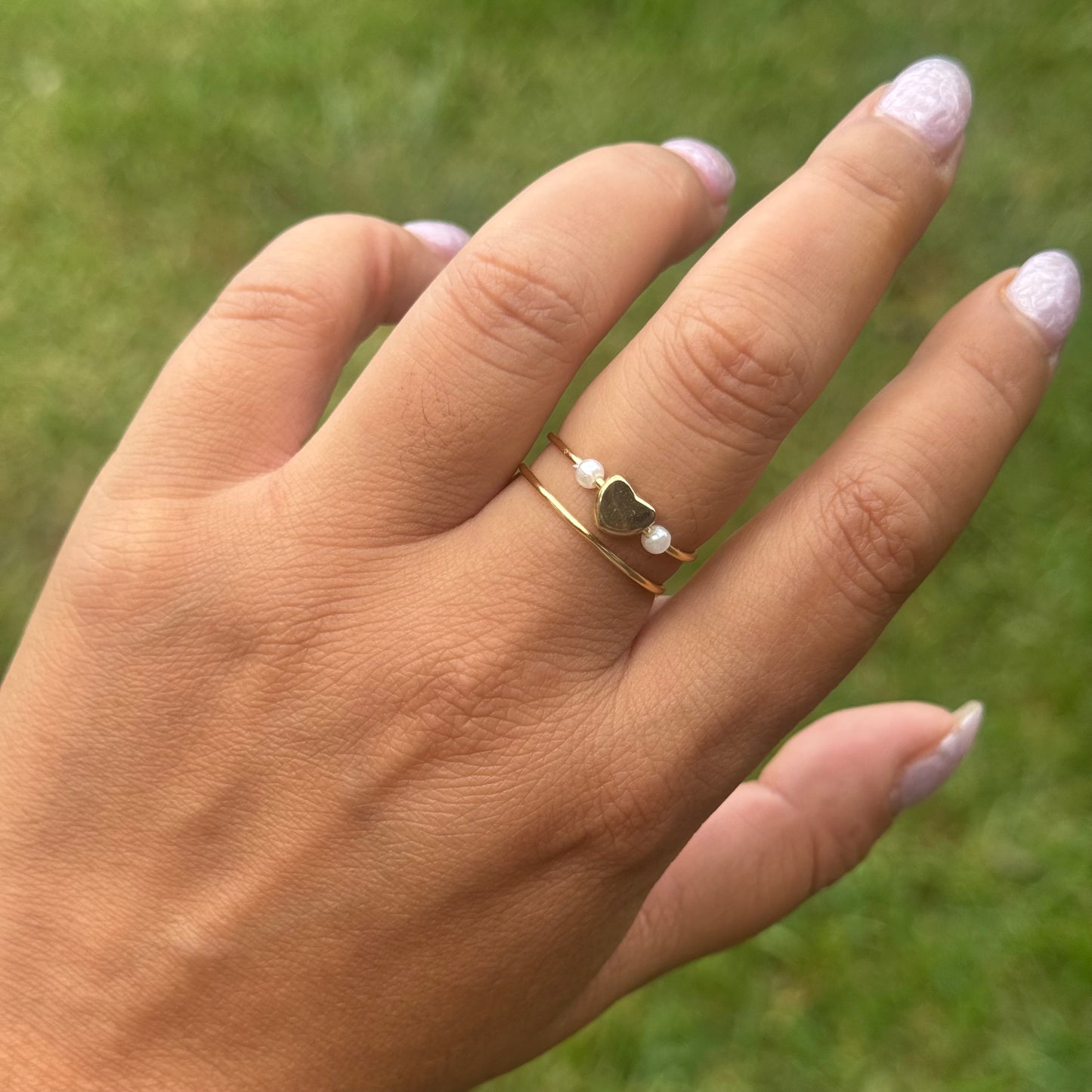 Zen Heart Pearl Ring