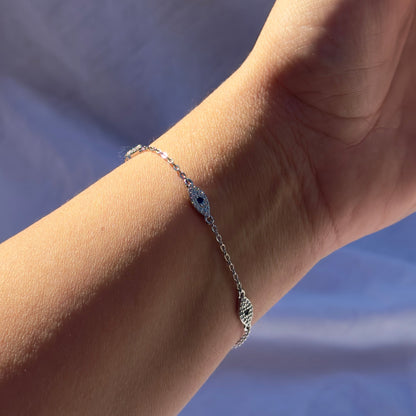 Evil Eye Pavé Bracelet