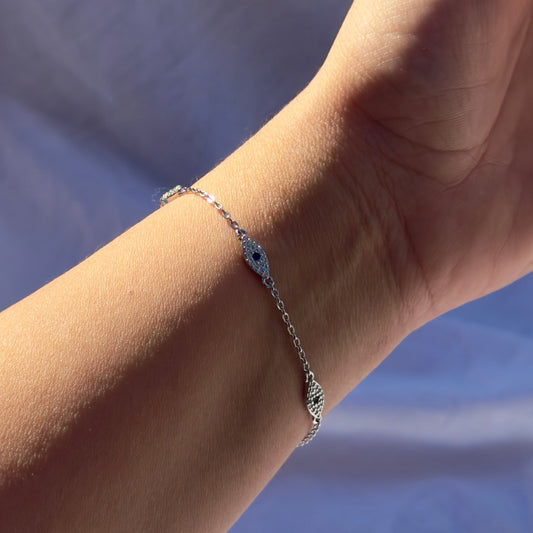 Evil Eye Pavé Bracelet