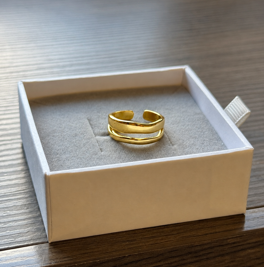 Double Band Sterling Ring