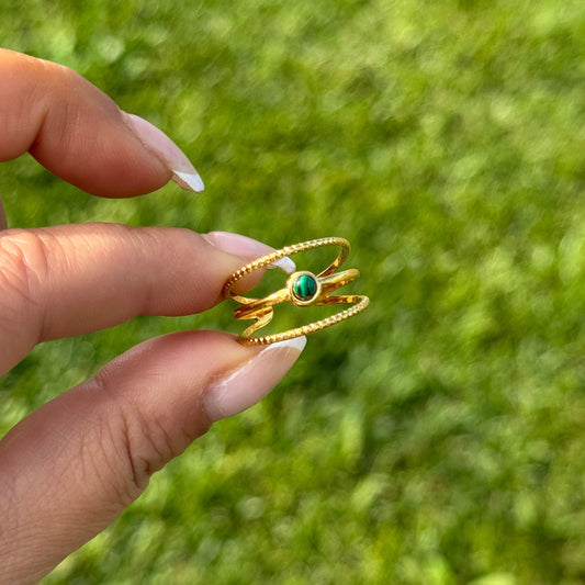 Malachite Stacker Ring
