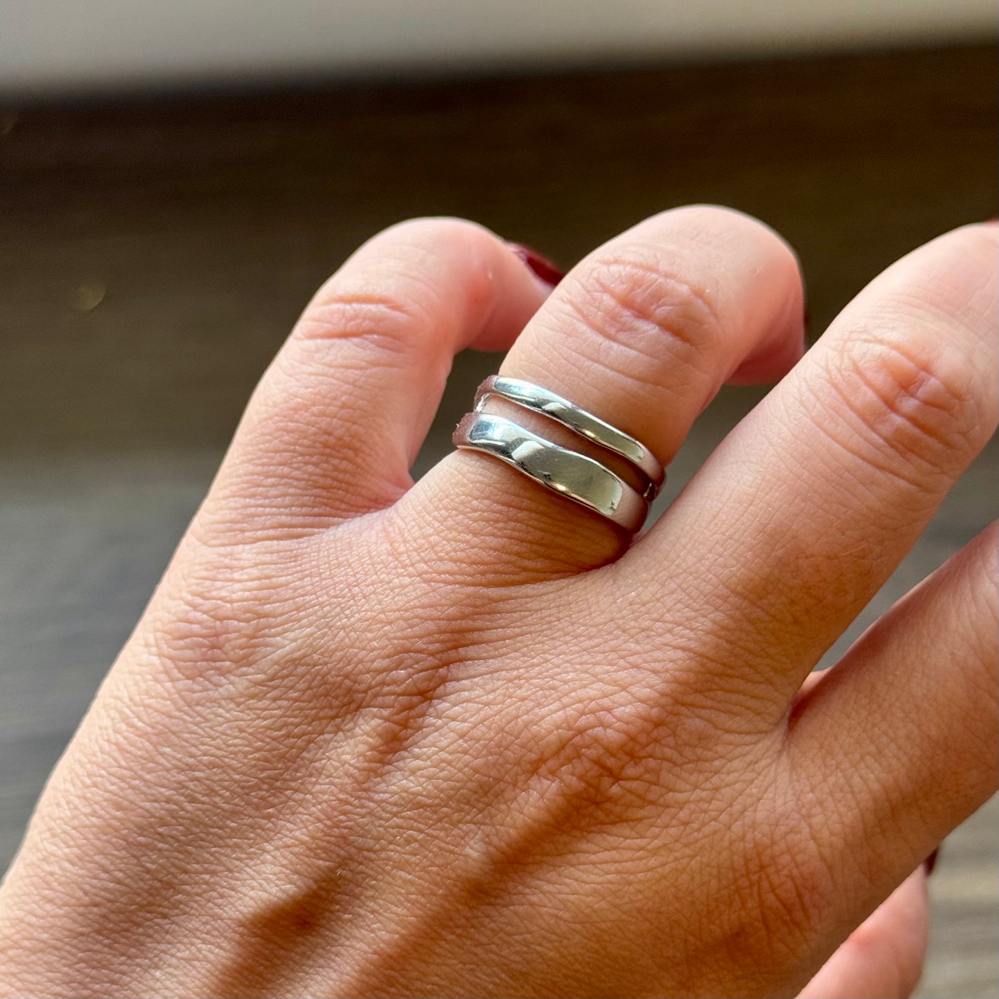 Double Band Sterling Ring