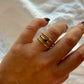 Black Obsidian Stacker Ring