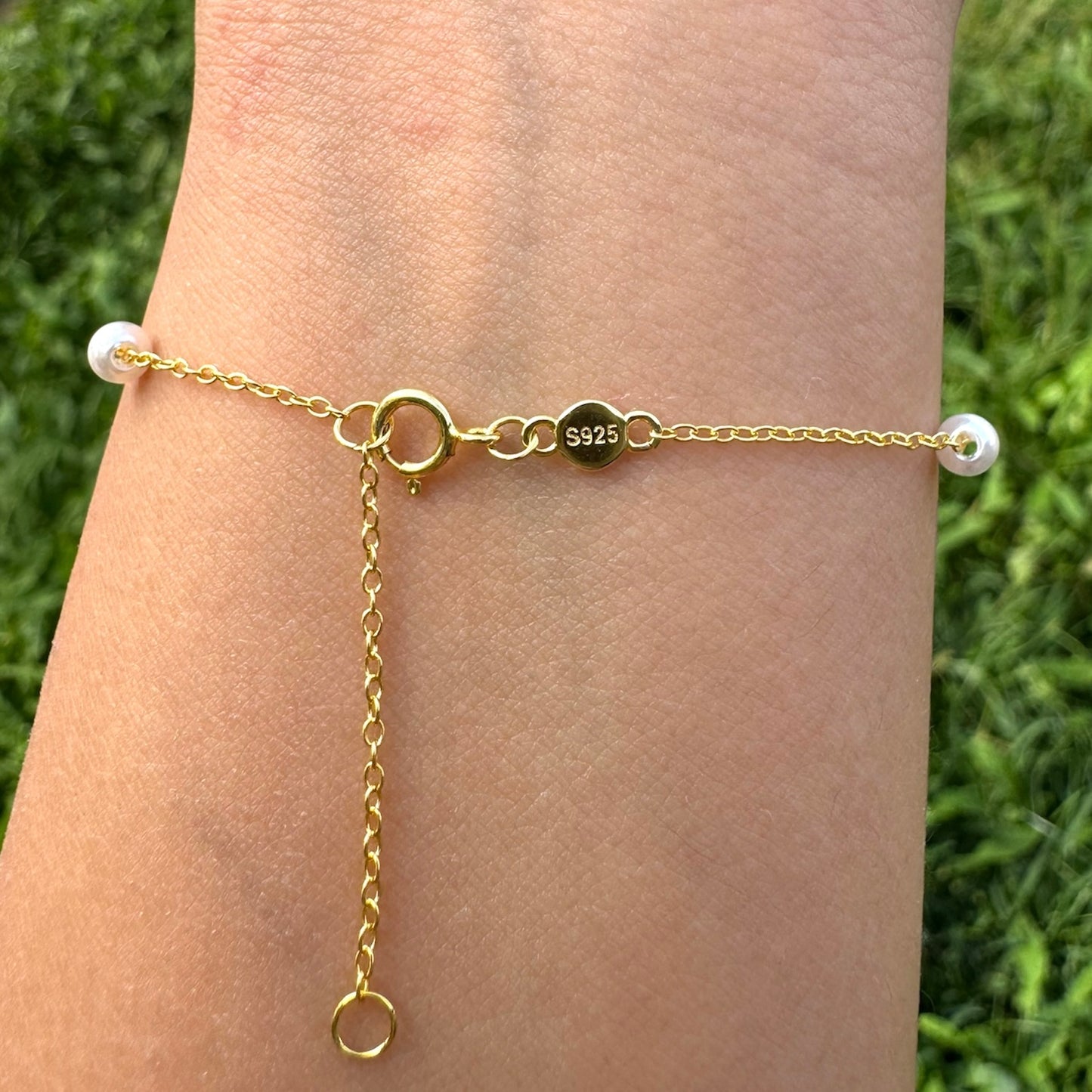 Handmade Sterling Pearl Bracelet