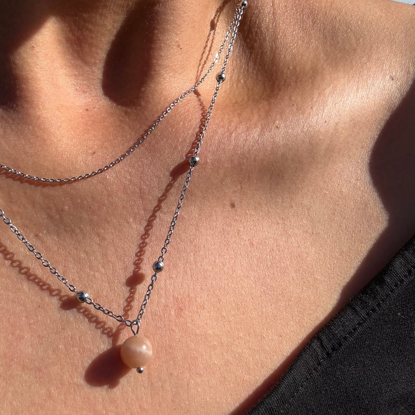 Layered Sunstone NECKLACE