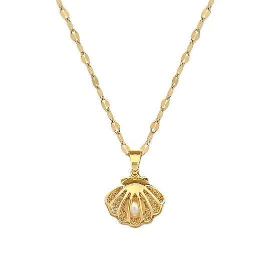 Oyster Pearl Pendant Necklace