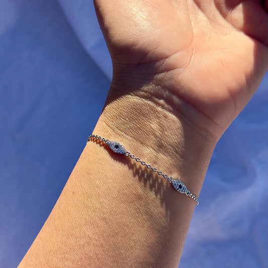 Evil Eye Pavé Bracelet