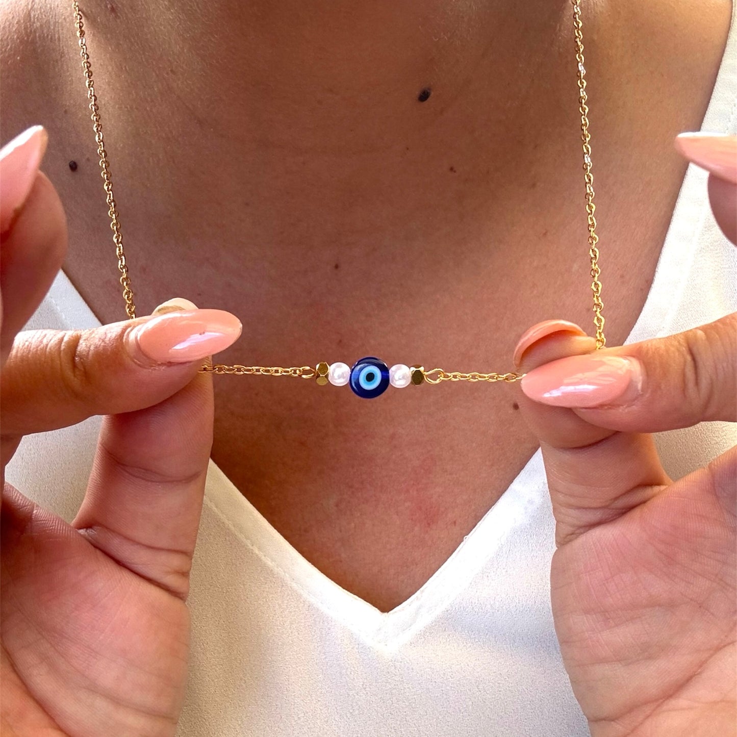 Handmade Evil Eye BEAD Necklace
