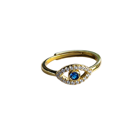 Sterling Evil Eye Ring