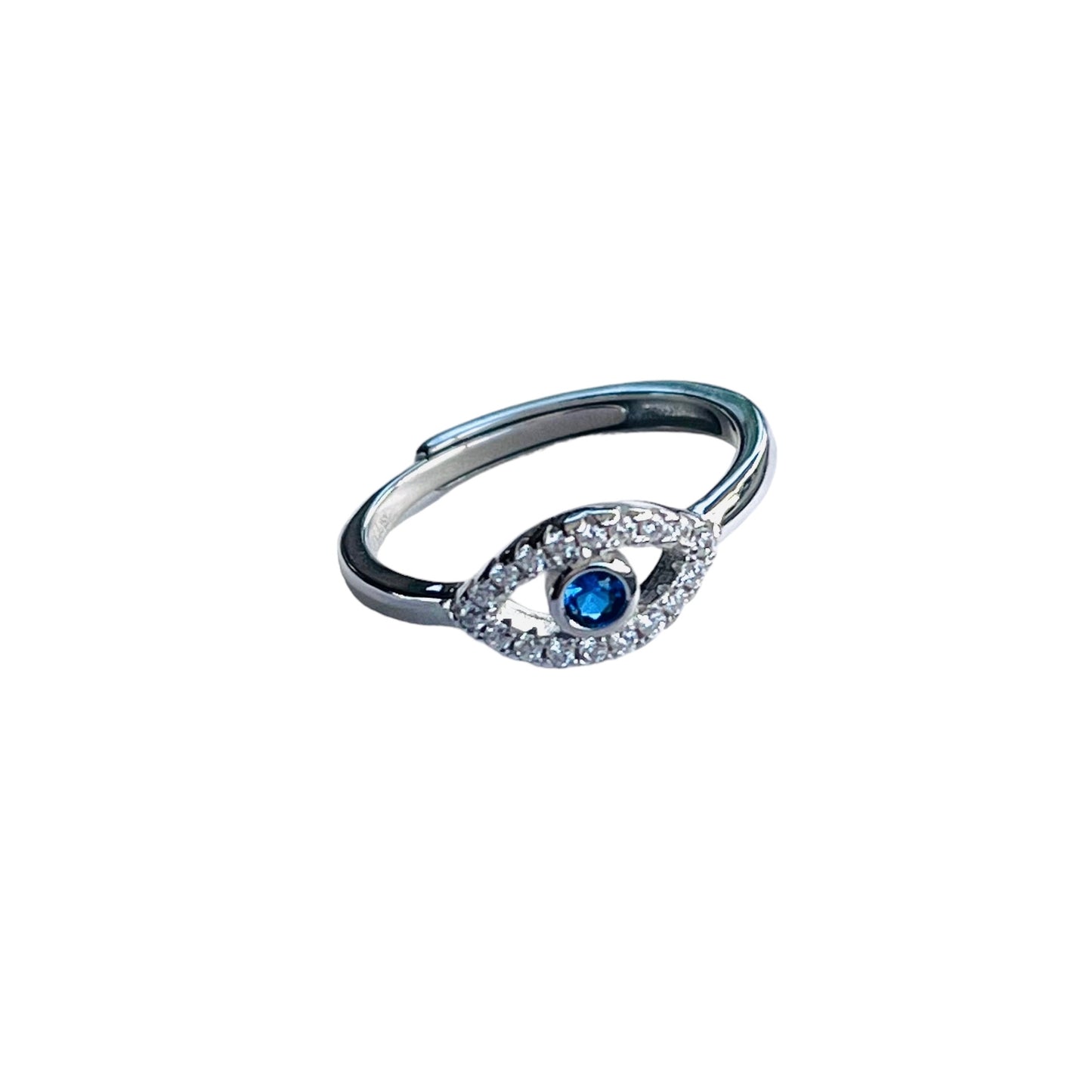 Sterling Evil Eye Ring