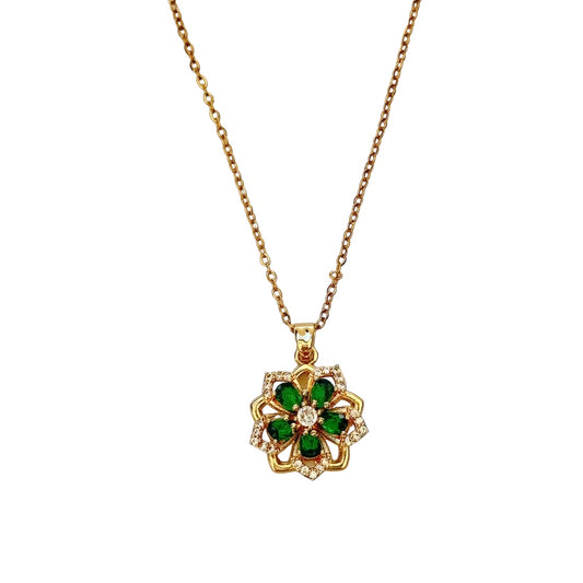 Flower Spinner Necklace